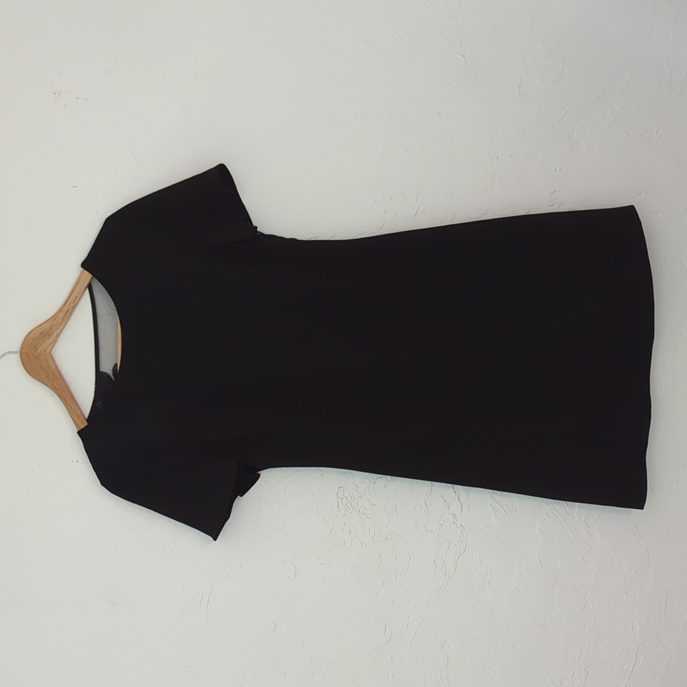 Trina Turk A-Line Black Dress Short Sleeves Size 2